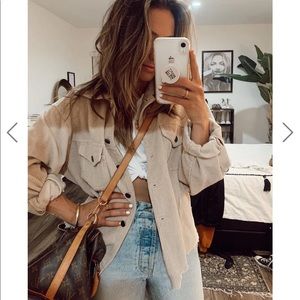 12th Tribe Not Your Boyfriend’s Tan Corduroy Jacket